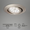 BRILONER 3ks sada LED vestavné svítidlo, pr. 8,2 cm, 3 W, matný nikl BRI 7171-032