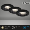 BRILONER 3ks sada LED vestavné svítidlo, pr. 8,5 cm, 5 W, 400 lm, černá IP65 BRI 7181-035