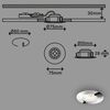 BRILONER LED vestavné svítidlo, pr. 7,5 cm, chrom IP44 BRI 7204-018