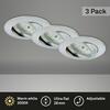 BRILONER 3ks sada LED vestavné svítidlo, pr. 8,2 cm, 5 W, hliník BRI 7209-039
