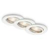 BRILONER 3ks sada LED vestavné svítidlo, pr. 8,6 cm, 5 W, bílé BRI 7220-036