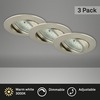 BRILONER 3ks sada LED vestavné svítidlo, pr. 8,2 cm, 5,5 W, matný nikl BRI 7232-032