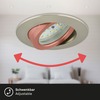 BRILONER 3ks sada LED vestavné svítidlo, pr. 8,2 cm, 5,5 W, matný nikl BRI 7232-032