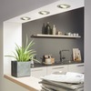 BRILONER 3ks sada LED vestavné svítidlo, pr. 8,2 cm, 5,5 W, matný nikl BRI 7232-032