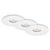 BRILONER 3ks sada LED vestavné svítidlo, pr. 4,5 cm, 1,8 W, bílé IP44 BRI 7240-036