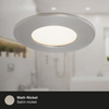 BRILONER LED vestavné svítidlo, pr. 8,5 cm, 5,5 W, matný nikl IP44 BRI 7282-012