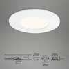 BRILONER LED vestavné svítidlo, pr. 8,5 cm, 6 W, bílé IP44 BRI 7282-016