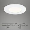 BRILONER 3ks sada LED vestavné svítidlo, pr. 8,5 cm, 4,8 W, bílé IP44 BRI 7282-036