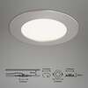 BRILONER 3ks sada LED vestavné svítidlo, pr. 12 cm, 8 W, matný nikl IP44 BRI 7284-032