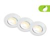 BRILONER Klira 3ks sada LED vestavné bodové svítidlo 230V, nastavitelné, CTS, Ra90, bílé 7586036