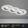 BRILONER LED vestavné svítidlo 4,4 cm 3x 4,9 W 480lm chrom BRI 7602034