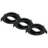 BRILONER Biwa vestavný bodové svítidlo 68mm 3ks sada - 230V, GU10 patice, max. 7W, černé 7628035