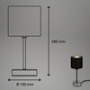 BRILONER Stolní lampa, pr. 10 cm, 25 W, E14, antická stříbrná BRI 7737-014