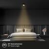 BRILONER LED vestavné / přisazené bodové svítidlo – pr.9mm, stmívatelné, 5W, 230V, teplá bílá, nastavitelné, černá 7990015