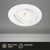 BRILONER LED vestavné svítidlo, pr.8,2 cm, LED, 4,8 W, 400 lm, bílé 8312-016