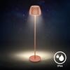 BRILONER nabíjecí stojanová lampa Riffle - 124 cm, 4,2W, 400lm, bezdrátová, LED, stmívatelná, dotykový vypínač, měď 1238013