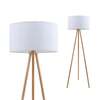 BRILONER Textilní stojací svítidlo pr. 45,5 cm 1x E27 60W bílé BRILO 1379016