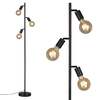 BRILONER Stojací svítidlo pr. 22 cm 3x E27 10W černá BRILO 1387035