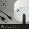 BRILONER LED nabíjecí stojací svítidlo 130 cm 3,5 W 400lm černá BRILO 1438015