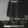 BRILONER LED nabíjecí stojací svítidlo 130 cm 3,5 W 400lm černá BRILO 1438015