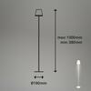 BRILONER LED nabíjecí stojací svítidlo 130 cm 3,5 W 400lm bílé BRILO 1438016