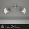 BRILONER Bodové svítidlo 30,4 cm bez 2xE14 40W satén-bílé BRILO 2049-022