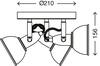 BRILONER Bodové svítidlo pr. 21 cm 3xE14 40W bílé BRILO 2049-030R