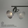 BRILONER Bodové svítidlo pr. 10 cm 3x E14 max. 40W antická stříbrná BRILO 2049-034