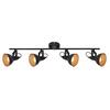 BRILONER Bodové svítidlo 79 cm 4x E14 40W černá BRILO 2049-045