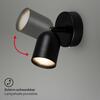 BRILONER Nástěnné svítidlo Spot, 8 cm, 1x GU10, max. 9W, černé 2145015