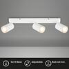 BRILONER Tib stropní bodové svítidlo, nastavitelné, On/Off nástěnným vypínačem, 3-ramenné, bílé 2172036