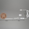 BRILONER LED pásek, 500 cm, USB, 4W, 500lm, bílé BRILO 2316150