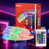 BRILONER LED Strip 20m, dálkový ovladač, RGB barevné módy, bílé 2323360