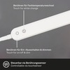 BRILONER LED CCT dotykový vypínač svítidlo se svorkou 110 cm 8W 600lm bílé BRILO 2389-016