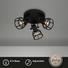 BRILONER Bodové svítidlo pr. 23 cm 3x E14 25W černá BRILO 2669-035