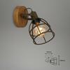 BRILONER Bodové svítidlo pr. 15 cm 1x E27 25W hnědé BRILO 2670-014