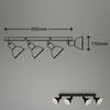 BRILONER Bodové svítidlo 55 cm 4x E14 max. 25W černá BRILO 2674-045