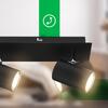 BRILONER Isil A LED stropní bodové svítidlo, energetická třída A, 3-ramenné, 50.000h životnost, nastavitelné, černé 2840035