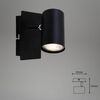 BRILONER Bodové svítidlo 12,3 cm 1xGU10 40W černá BRILO 2857015