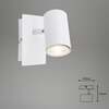 BRILONER Bodové svítidlo 12,3 cm 1xGU10 40W bílé BRILO 2857-016