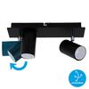 BRILONER Bodové svítidlo 29 cm 2xGU10 40W černá BRILO 2857-025