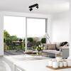 BRILONER Bodové svítidlo 29 cm 2xGU10 40W černá BRILO 2857-025