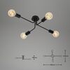 BRILONER Bodové svítidlo 67 cm 4x E27 60W černá BRILO 2886045