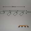BRILONER Bodové svítidlo 55 cm 4xGU10 max. 9W černá BRILO 2922045