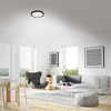 BRILONER LED stropní svítidlo pr. 28 cm 18W 2000lm černá BRILO 3048-015