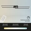BRILONER LED CCT rám 110 cm 40W 2x2200lm černá BRILO 3145015