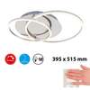 BRILONER LED stropní svítidlo, 51,5 cm, 4100 lm, 36 W, hliník-chrom BRILO 3228-018