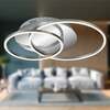 BRILONER LED stropní svítidlo, 51,5 cm, 4100 lm, 36 W, hliník-chrom BRILO 3228-018