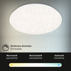 BRILONER LED stropní svítidlo hvězdné nebe, CCT, noční světlo, dálkový ovladač, stmívatelné BRILO 3328-016