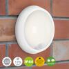 BRILONER LED venkovní svítidlo s čidlem, pr. 17 cm, 12 W, bílé IP44 BRILO 3352-016